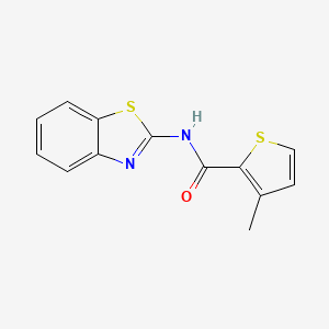 molecular formula C13H10N2OS2 B8786908 N-(1,3-benzothiazol-2-yl)-3-methylthiophene-2-carboxamide 