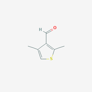 molecular formula C7H8OS B8786961 2,4-dimethylthiophene-3-carbaldehyde CAS No. 63826-85-7