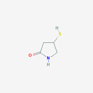 molecular formula C4H7NOS B8787015 (R)-4-MERCAPTO-2-PYRROLIDONE 