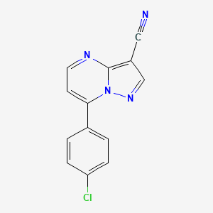 7-(4-Chlorophenyl)pyrazolo[1,5-a]pyrimidine-3-carbonitrile