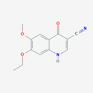 3-Quinolinecarbonitrile, 7-ethoxy-1,4-dihydro-6-methoxy-4-oxo-