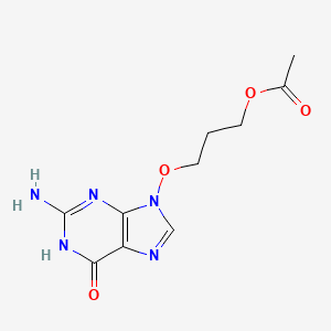 6H-Purin-6-one, 9-(3-(acetyloxy)propoxy)-2-amino-1,9-dihydro-