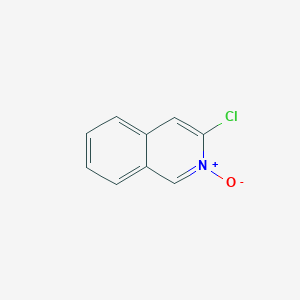 molecular formula C9H6ClNO B8787244 3-Chloroisoquinoline 2-oxide CAS No. 46038-05-5