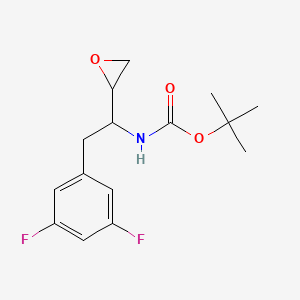 molecular formula C15H19F2NO3 B8787275 tert-Butyl ((S)-2-(3,5-difluorophenyl)-1-((S)-oxiran-2-yl)ethyl)carbamate 