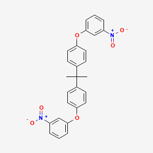 molecular formula C27H22N2O6 B8787454 2,2-Bis[4-(3-nitrophenoxy)phenyl]propane 