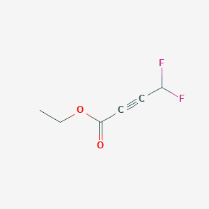 molecular formula C6H6F2O2 B8787498 Ethyl 4,4-difluorobut-2-ynoate CAS No. 129922-56-1