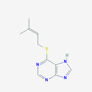 molecular formula C10H12N4S B087877 Purine, 6-[(3-methyl-2-butenyl)thio]- CAS No. 14671-21-7