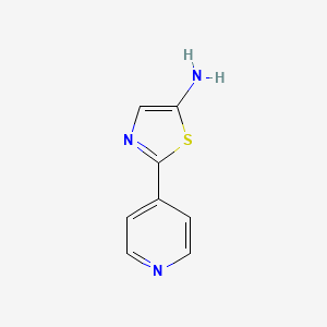 molecular formula C8H7N3S B8787708 2-(Pyridin-4-yl)thiazol-5-amine 