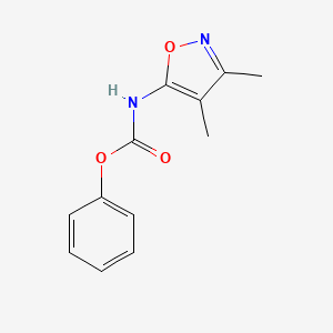 molecular formula C12H12N2O3 B8787716 Phenyl (3,4-dimethylisoxazol-5-yl)carbamate 