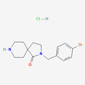 2,8-Diazaspiro[4.5]decan-1-one, 2-[(4-bromophenyl)methyl]-, (Hydrochloride) (1:1)