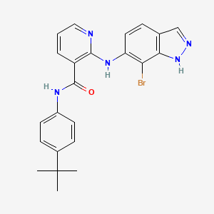 2-((7-Bromo-1H-indazol-6-yl)amino)-N-(4-(tert-Butyl)phenyl)nicotinamide