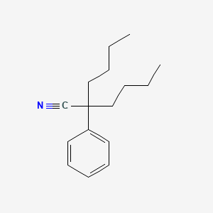 molecular formula C16H23N B8787903 2-Butyl-2-phenylhexanenitrile CAS No. 3508-99-4