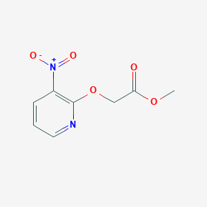 molecular formula C8H8N2O5 B8787906 Methyl 2-(3-nitropyridin-2-yloxy)acetate 
