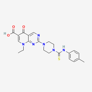 2-(4-{[(4-Methylphenyl)amino]carbonothioyl}-1-piperazinyl)-8-ethyl-5-oxo-5,8-dihydropyrido[2,3-d]pyrimidine-6-carboxylic Acid
