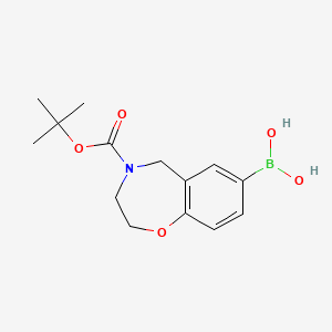(4-(Tert-butoxycarbonyl)-2,3,4,5-tetrahydrobenzo[f][1,4]oxazepin-7-yl)boronic acid