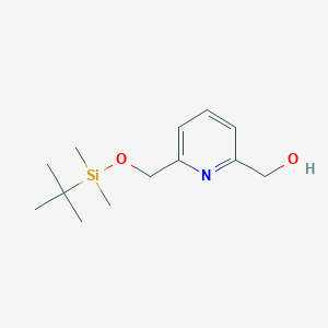 [6-({[Tert-butyl(dimethyl)silyl]oxy}methyl)pyridin-2-yl]methanol