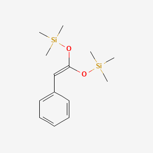 molecular formula C14H24O2Si2 B8787955 Trimethyl-(2-phenyl-1-trimethylsilyloxyethenoxy)silane 