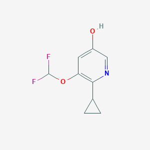 6-Cyclopropyl-5-(difluoromethoxy)pyridin-3-OL