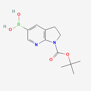 (1-(tert-Butoxycarbonyl)-2,3-dihydro-1H-pyrrolo[2,3-b]pyridin-5-yl)boronic acid