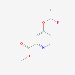 molecular formula C8H7F2NO3 B8788007 methyl 4-(difluoromethoxy)pyridine-2-carboxylate 