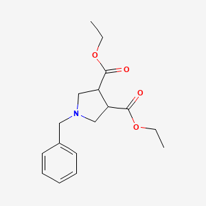 molecular formula C17H23NO4 B8788124 Diethyl 1-benzylpyrrolidine-3,4-dicarboxylate 