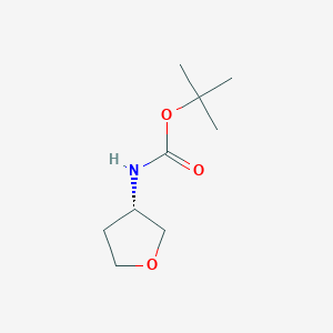 molecular formula C9H17NO3 B8788159 (S)-tert-Butyl (tetrahydrofuran-3-yl)carbamate CAS No. 1292324-45-8