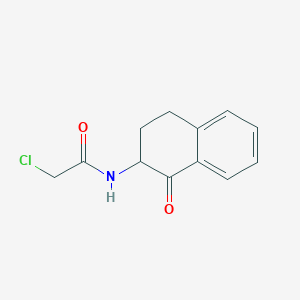 2-Chloro-N-(1-oxo-1,2,3,4-tetrahydronaphthalen-2-yl)acetamide