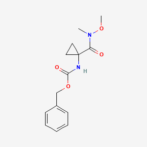 Benzyl (1-(methoxy(methyl)carbamoyl)cyclopropyl)carbamate