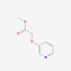 molecular formula C8H9NO3 B8788268 Methyl 2-(pyridin-3-yloxy)acetate 