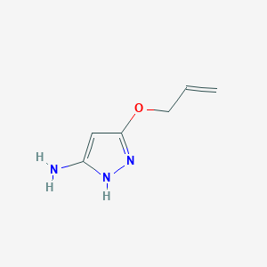 molecular formula C6H9N3O B8788288 5-(allyloxy)-1H-pyrazol-3-amine 