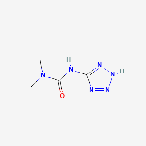 molecular formula C4H8N6O B8788335 1,1-dimethyl-3-(2H-tetrazol-5-yl)urea 