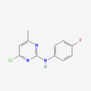4-chloro-N-(4-fluorophenyl)-6-methylpyrimidin-2-amine