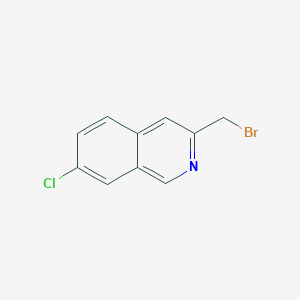 molecular formula C10H7BrClN B8788350 3-(Bromomethyl)-7-chloroisoquinoline 