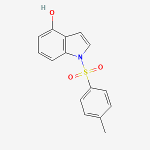 molecular formula C15H13NO3S B8788385 1-Tosyl-1H-indol-4-ol CAS No. 81038-34-8