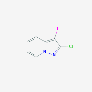 molecular formula C7H4ClIN2 B8788454 2-Chloro-3-iodopyrazolo[1,5-A]pyridine 