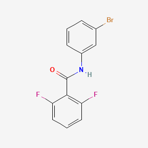 molecular formula C13H8BrF2NO B8788470 N-(3-bromophenyl)-2,6-difluorobenzamide 