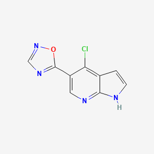 1H-Pyrrolo[2,3-b]pyridine, 4-chloro-5-(1,2,4-oxadiazol-5-yl)-