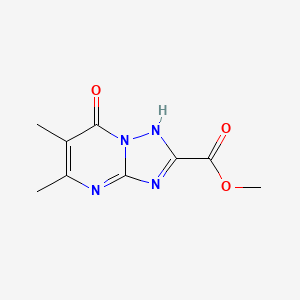 molecular formula C9H10N4O3 B8788576 Methyl 5,6-dimethyl-7-oxo-4,7-dihydro[1,2,4]triazolo[1,5-a]pyrimidine-2-carboxylate 
