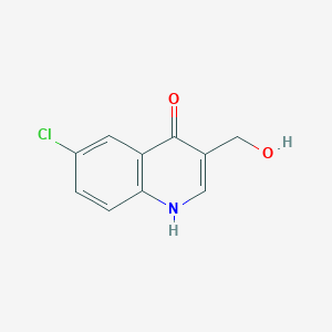 6-Chloro-3-(hydroxymethyl)quinolin-4-ol