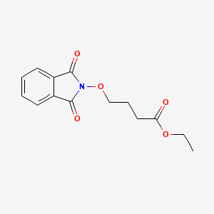 molecular formula C14H15NO5 B8788639 Ethyl 4-((1,3-dioxoisoindolin-2-yl)oxy)butanoate 