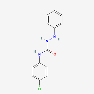 molecular formula C13H12ClN3O B8788660 N-(4-chlorophenyl)-2-phenylHydrazinecarboxamide 