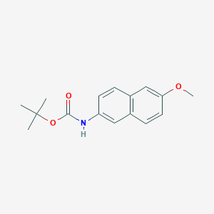 molecular formula C16H19NO3 B8788674 tert-Butyl (6-methoxynaphthalen-2-yl)carbamate CAS No. 479630-55-2