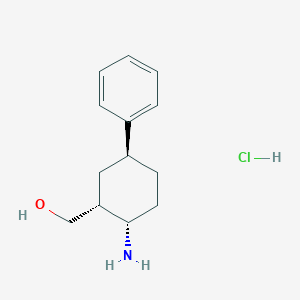 molecular formula C13H20ClNO B087888 cis-(2-Amino-trans-5-phenyl-cyclohexyl)-methanol hydrochloride CAS No. 1212211-92-1