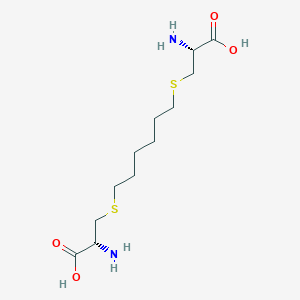 molecular formula C12H24N2O4S2 B8788809 S,S'-Hexanediyldi-L-cysteine CAS No. 76305-78-7