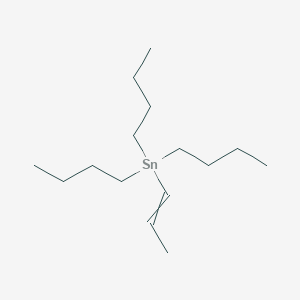 molecular formula C15H32Sn B8788942 Stannane, tributyl-1-propenyl- CAS No. 66680-85-1