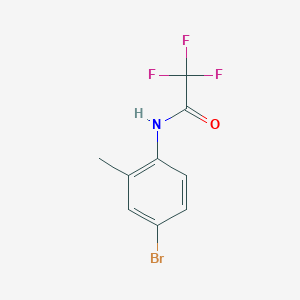 molecular formula C9H7BrF3NO B8788986 N-(4-bromo-2-methylphenyl)-2,2,2-trifluoroacetamide 
