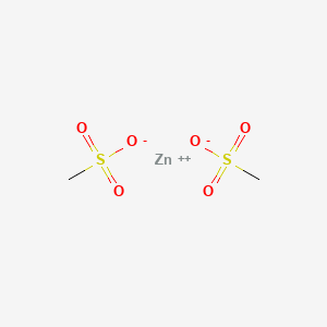 molecular formula C2H6O6S2Zn B8789034 Methanesulfonic acid, zinc salt CAS No. 33684-80-9
