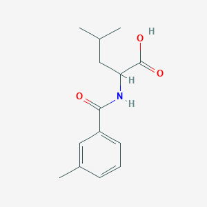 molecular formula C14H19NO3 B8789042 N-[(3-methylphenyl)carbonyl]leucine 