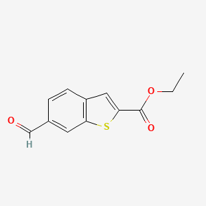 molecular formula C12H10O3S B8789251 Ethyl 6-formylbenzo[b]thiophene-2-carboxylate CAS No. 850074-44-1