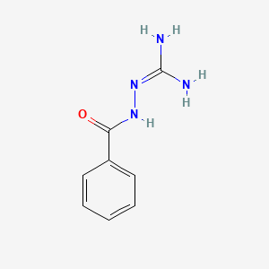 molecular formula C8H10N4O B8789296 N-(diaminomethylideneamino)benzamide CAS No. 3679-92-3